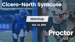 Matchup: Cicero-North Syracus vs. Proctor  2016