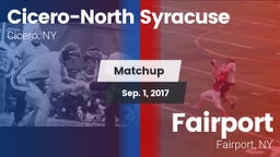 Matchup: Cicero-North Syracus vs. Fairport  2017