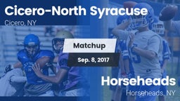 Matchup: Cicero-North Syracus vs. Horseheads  2017