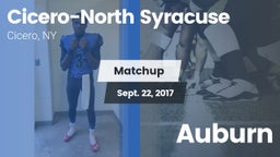 Matchup: Cicero-North Syracus vs. Auburn  2017