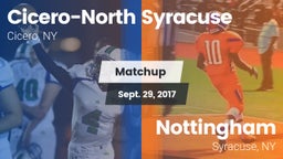 Matchup: Cicero-North Syracus vs. Nottingham  2017