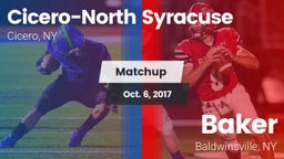 Matchup: Cicero-North Syracus vs. Baker  2017