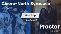 Matchup: Cicero-North Syracus vs. Proctor  2017