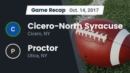 Recap: Cicero-North Syracuse  vs. Proctor  2017