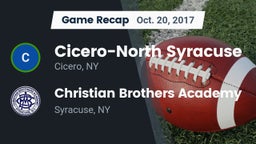 Recap: Cicero-North Syracuse  vs. Christian Brothers Academy  2017