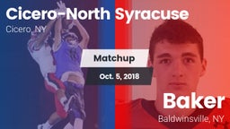Matchup: Cicero-North Syracus vs. Baker  2018