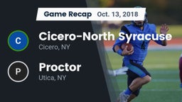 Recap: Cicero-North Syracuse  vs. Proctor  2018