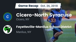 Recap: Cicero-North Syracuse  vs. Fayetteville-Manlius School District  2018