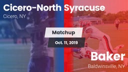 Matchup: Cicero-North Syracus vs. Baker  2019