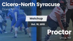 Matchup: Cicero-North Syracus vs. Proctor  2019