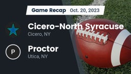 Recap: Cicero-North Syracuse  vs. Proctor  2023