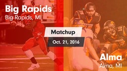 Matchup: Big Rapids vs. Alma  2016