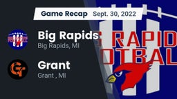 Recap: Big Rapids  vs. Grant  2022