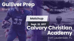 Matchup: Gulliver Prep vs. Calvary Christian Academy 2017