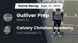 Recap: Gulliver Prep  vs. Calvary Christian Academy 2018