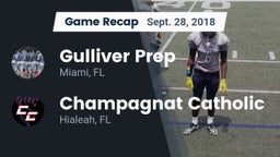Recap: Gulliver Prep  vs. Champagnat Catholic  2018