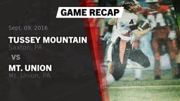 Recap: Tussey Mountain  vs. Mt. Union  2016