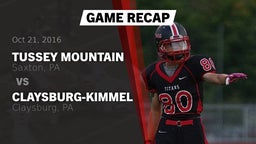 Recap: Tussey Mountain  vs. Claysburg-Kimmel  2016