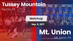 Matchup: Tussey Mountain vs. Mt. Union  2017