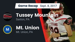 Recap: Tussey Mountain  vs. Mt. Union  2017