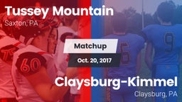 Matchup: Tussey Mountain vs. Claysburg-Kimmel  2017