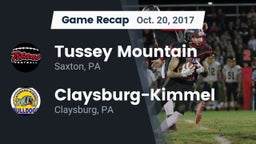 Recap: Tussey Mountain  vs. Claysburg-Kimmel  2017