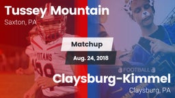 Matchup: Tussey Mountain vs. Claysburg-Kimmel  2018