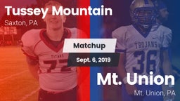 Matchup: Tussey Mountain vs. Mt. Union  2019