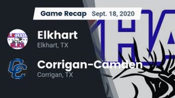 Recap: Elkhart  vs. Corrigan-Camden  2020