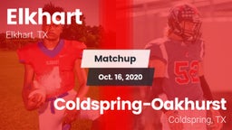 Matchup: Elkhart vs. Coldspring-Oakhurst  2020