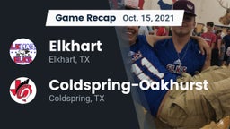 Recap: Elkhart  vs. Coldspring-Oakhurst  2021