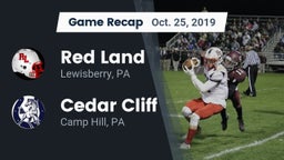 Recap: Red Land  vs. Cedar Cliff  2019