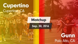 Matchup: Cupertino vs. Gunn  2016