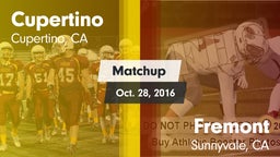 Matchup: Cupertino vs. Fremont  2016
