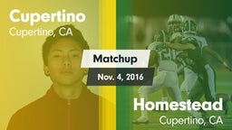 Matchup: Cupertino vs. Homestead  2016