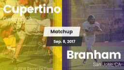 Matchup: Cupertino vs. Branham  2017