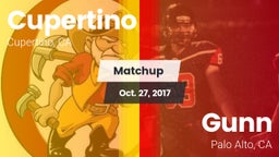 Matchup: Cupertino vs. Gunn  2017