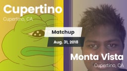 Matchup: Cupertino vs. Monta Vista  2018