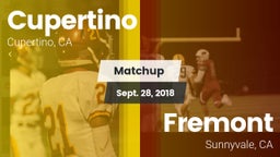 Matchup: Cupertino vs. Fremont  2018