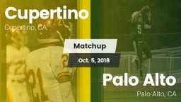 Matchup: Cupertino vs. Palo Alto  2018