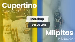 Matchup: Cupertino vs. Milpitas  2018