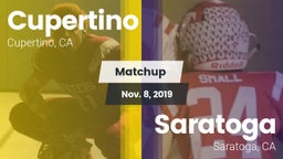 Matchup: Cupertino vs. Saratoga  2019