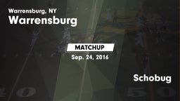 Matchup: Warrensburg vs. Schobug 2016