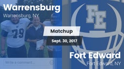 Matchup: Warrensburg vs. Fort Edward  2017
