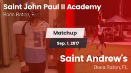 Matchup: Saint John Paul II vs. Saint Andrew's  2017