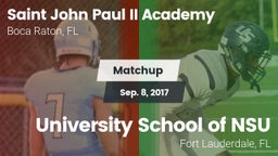 Matchup: Saint John Paul II vs. University School of NSU 2017