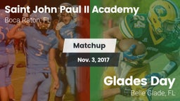 Matchup: Saint John Paul II vs. Glades Day  2017