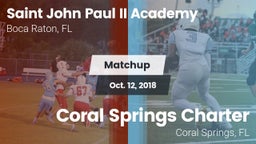 Matchup: Saint John Paul II vs. Coral Springs Charter  2018