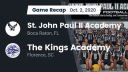 Recap: St. John Paul II Academy vs. The Kings Academy 2020