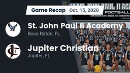 Recap: St. John Paul II Academy vs. Jupiter Christian  2020